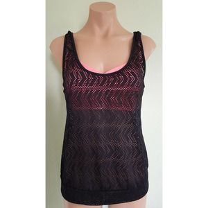 Go Gossip black pink 2 in 1 tankini top size M